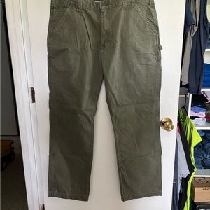 Carhartt Green Cargo Pants Utility Workwear